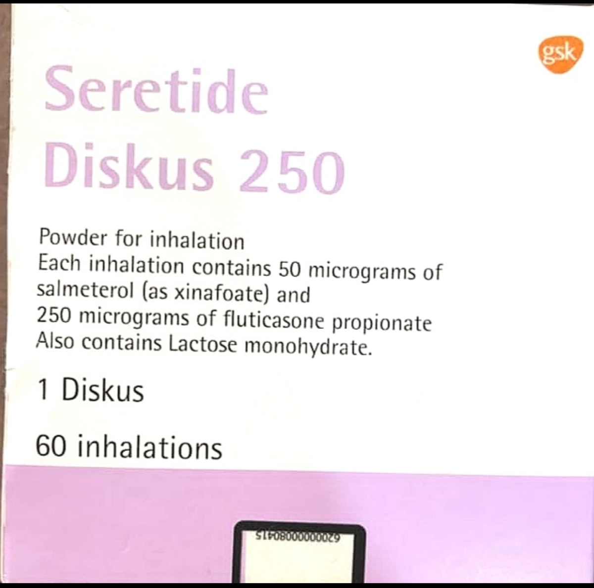 سریتاید دیسکی 250 اصلی سروتایدgsk