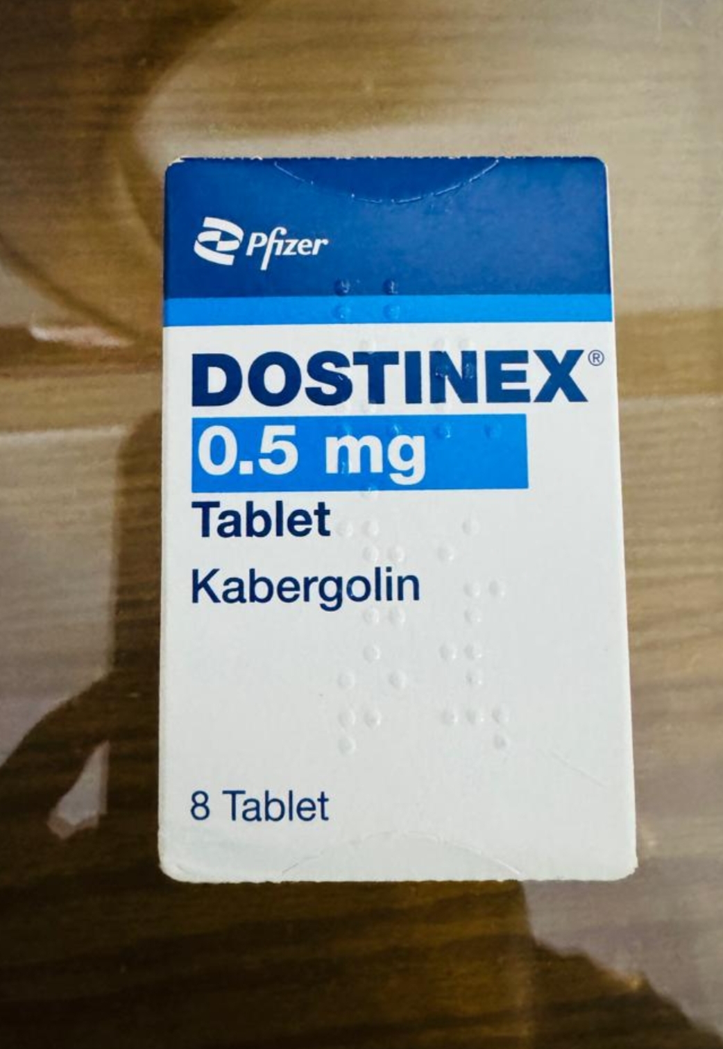 داستینکس نیم 8 عددی فایزر dostinex (کابرگولین)