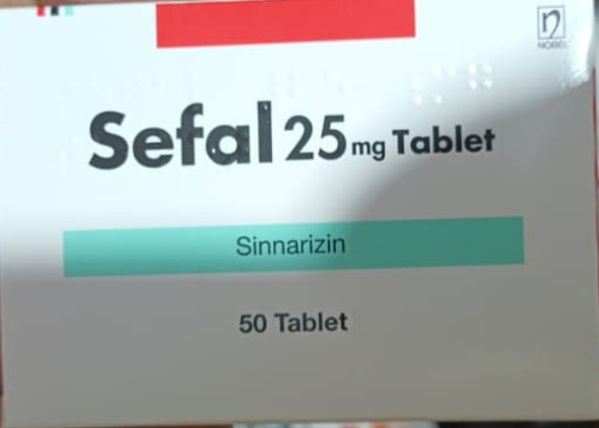 قرص سفال 25 میلی‌گرم اصل (Sefal 25 mg) | سیناریزین 25  | کنترل سرگیجه مشخصات