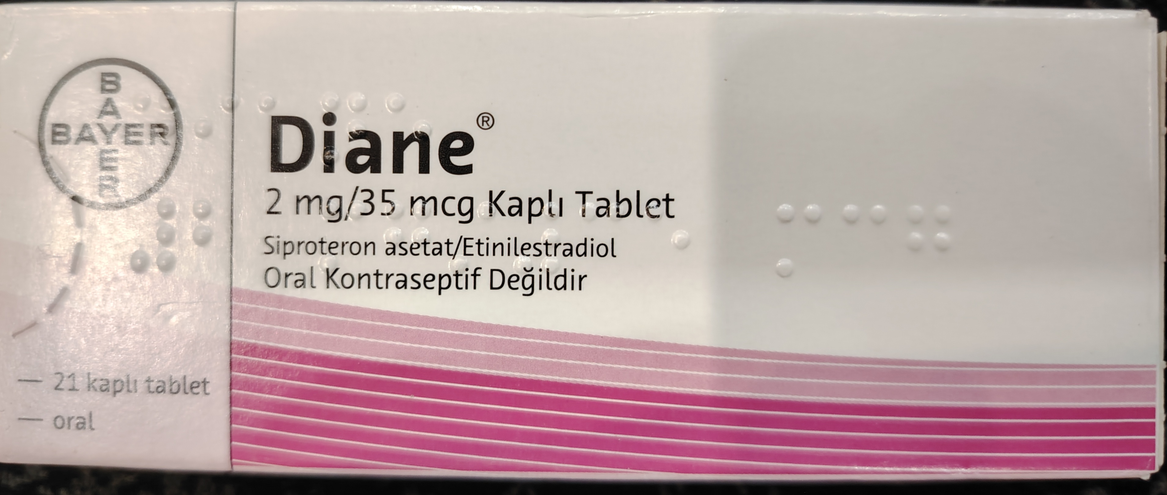 قرص دیان Diane 35 بایر (21 عددی)
